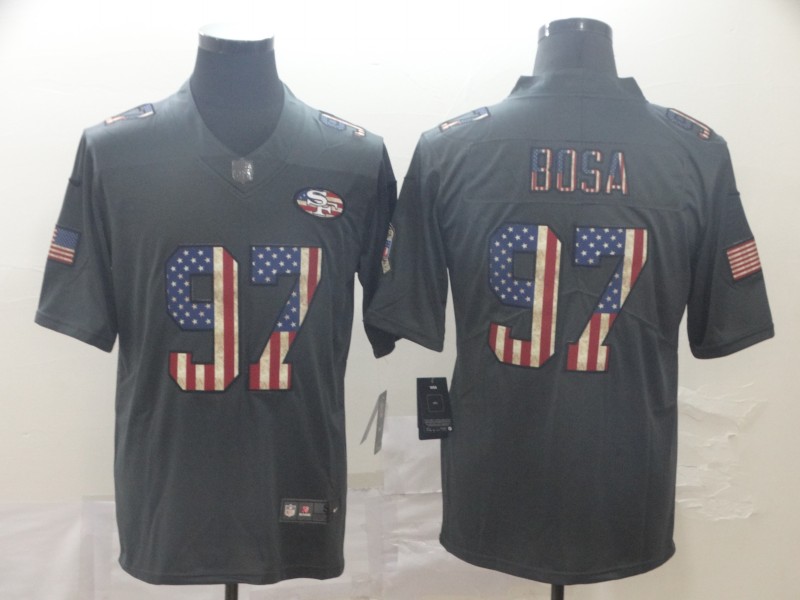 Men's San Francisco 49ers #97 Nick Bosa Black Jersey